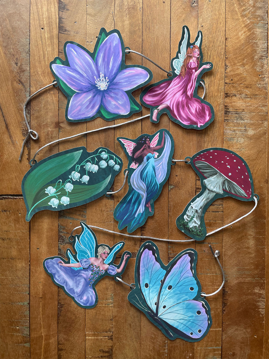 Fairy Forest Illustrated Paper Garland